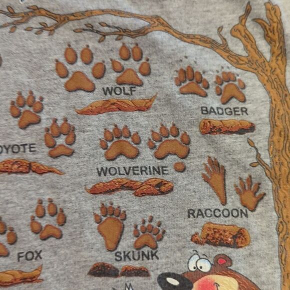 Who pooped in the woods funny‎ animal kids tshirt Starved Rock State Park 2/4 - Picture 6 of 7